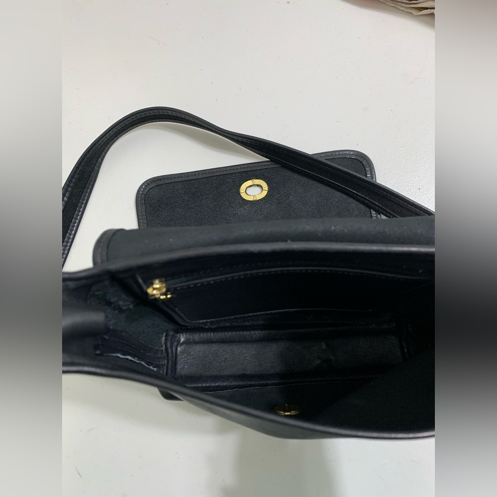 ππVintage Coach Black Leather Crossbody Satchelππ - Picture 11 of 11